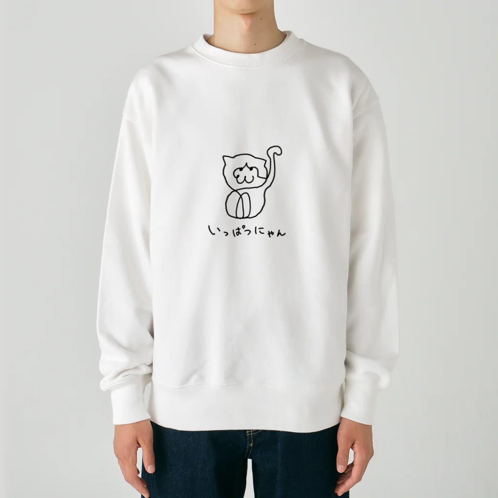 ＼ニッコリンチョ！！／のいっぱつにゃん Heavyweight Crew Neck Sweatshirt