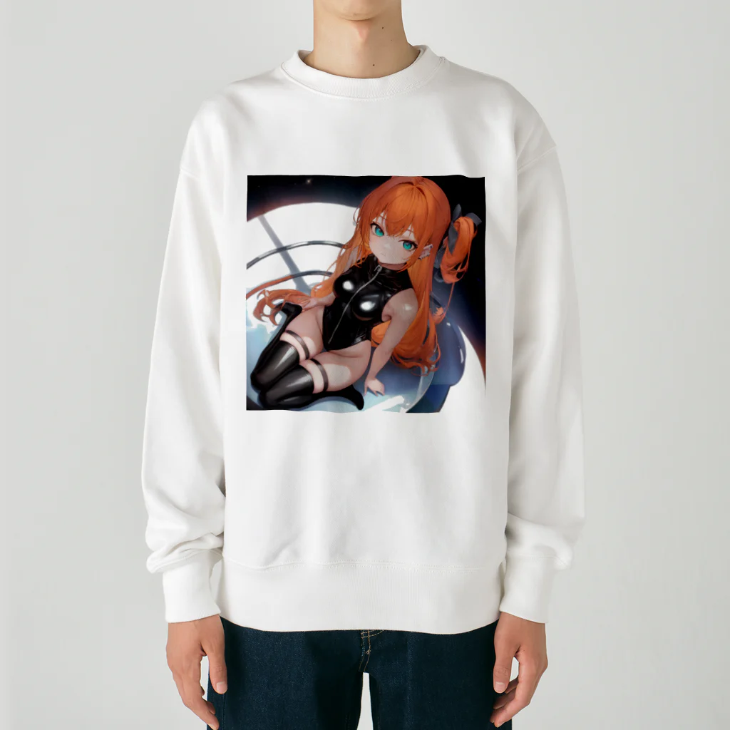 未来アニメスタジオのAIキャラクター8 Heavyweight Crew Neck Sweatshirt