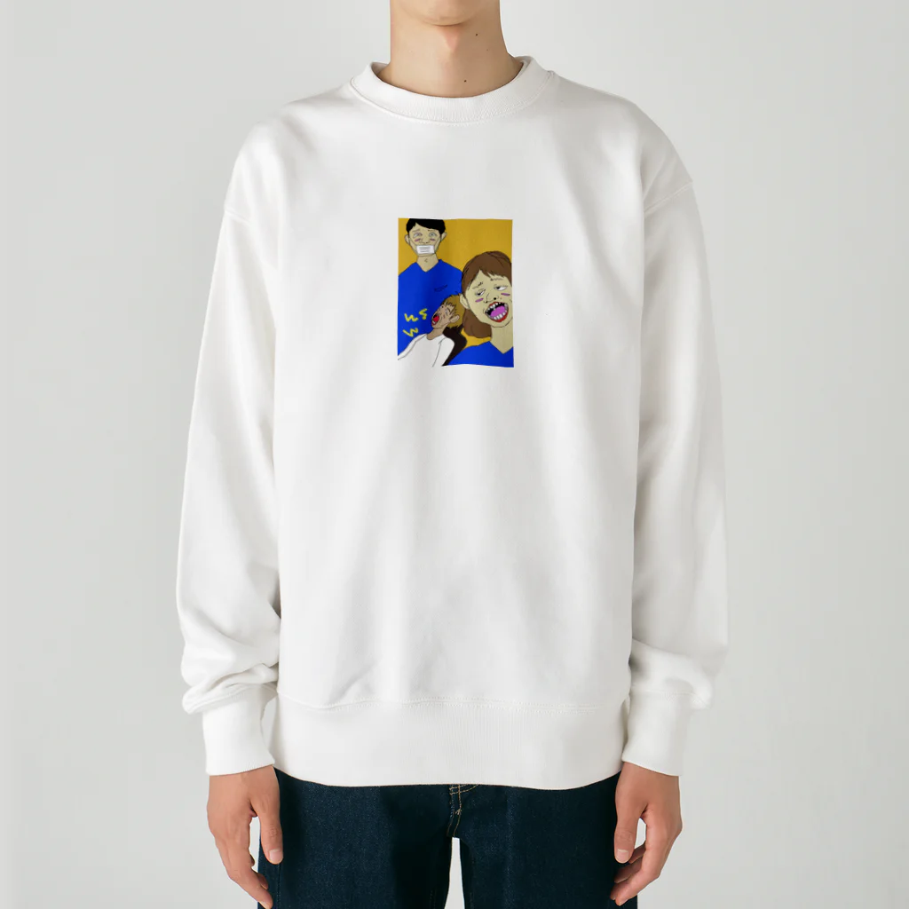 hotdogdesignの歯科助手は聞こえているか歯科医師の腹の音おれは無視しているぞ Heavyweight Crew Neck Sweatshirt