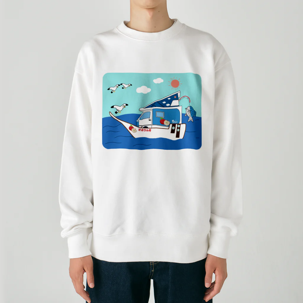 Fortune Campers そっくの雑貨屋さんのさおりん号で釣りしよう Heavyweight Crew Neck Sweatshirt