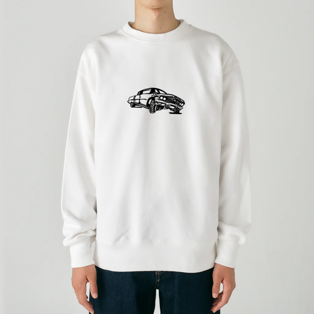 futatsunotaizaiのアメ車 Heavyweight Crew Neck Sweatshirt