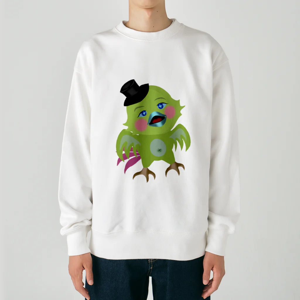 トムにゃんこの【ゆるいんこ】 Heavyweight Crew Neck Sweatshirt