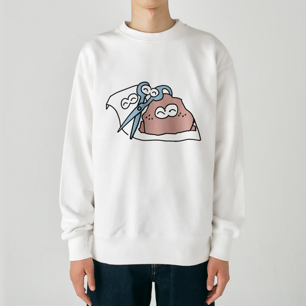 塔感覚のじゃんけん和平 Heavyweight Crew Neck Sweatshirt