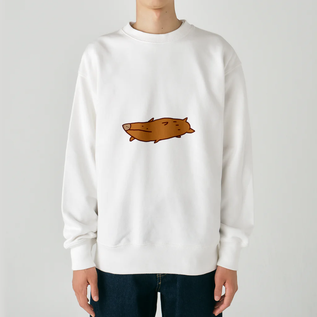 ぱぐ屋のながいのしし Heavyweight Crew Neck Sweatshirt