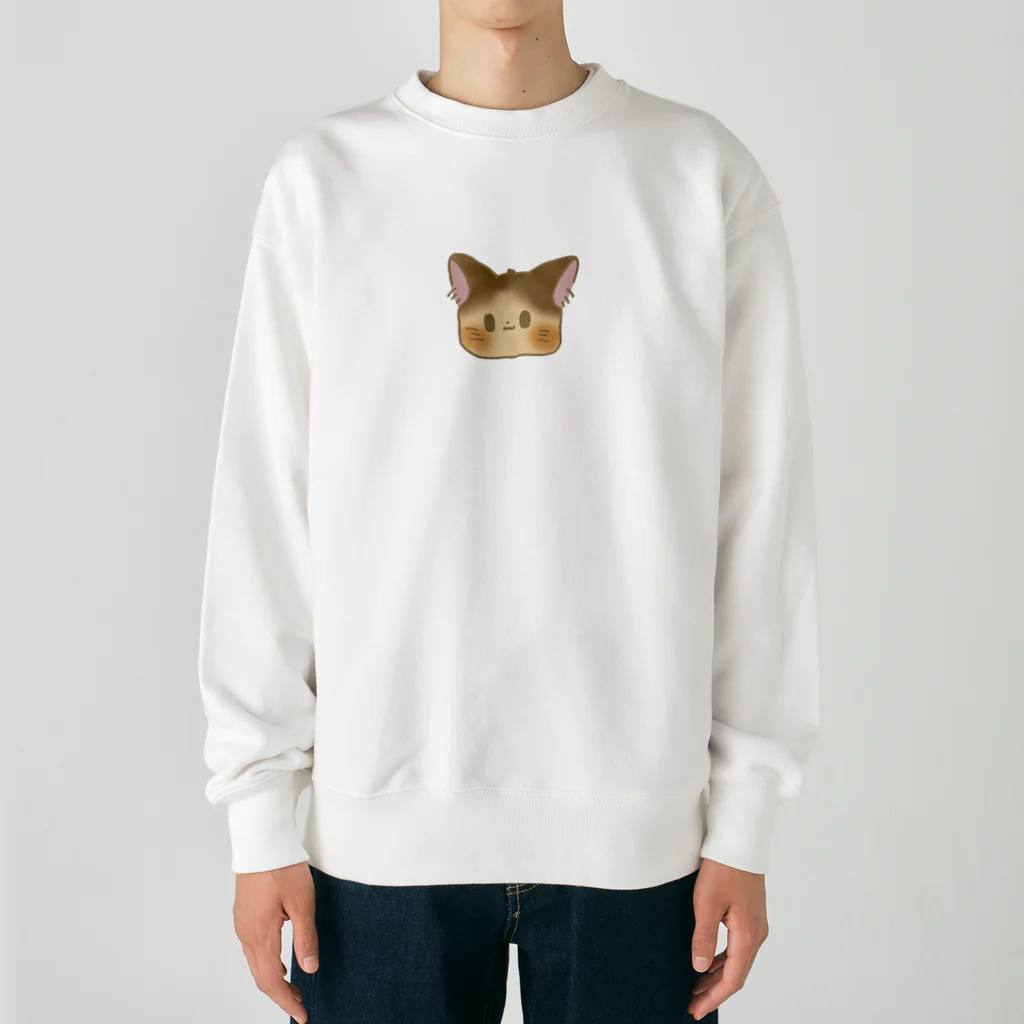 もみじのこんがり猫さん Heavyweight Crew Neck Sweatshirt