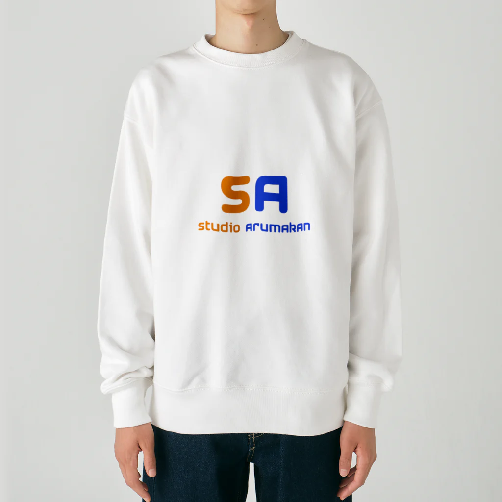 studioarumakan1のstudio　arumakan ガススタンド Heavyweight Crew Neck Sweatshirt