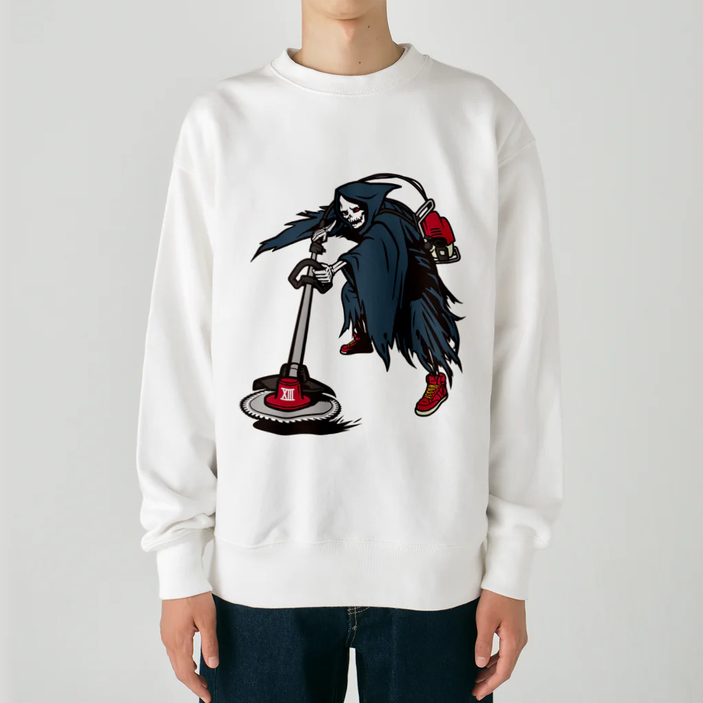 nikukoppuのthe latest Grim Reaper Heavyweight Crew Neck Sweatshirt