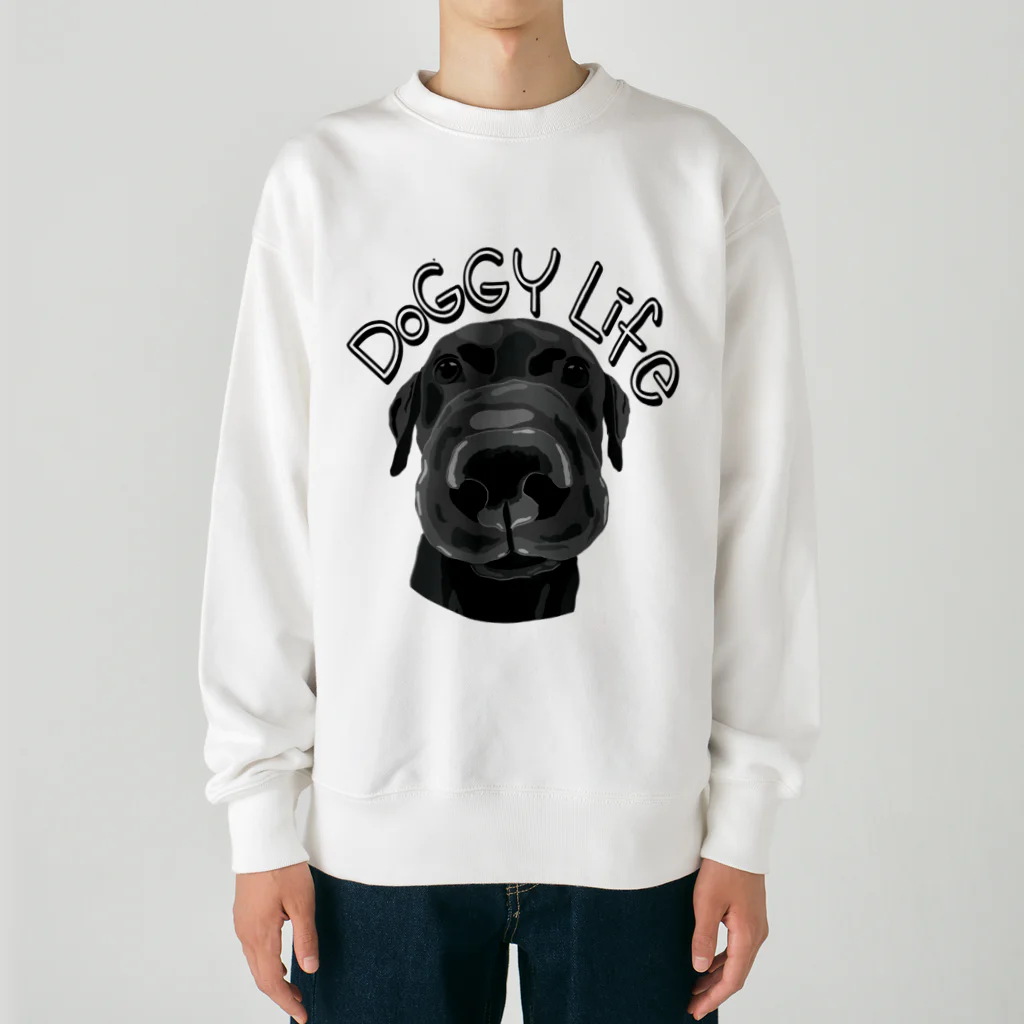 PUG ARTWORKS のわんちゃんコレクション 犬 Heavyweight Crew Neck Sweatshirt