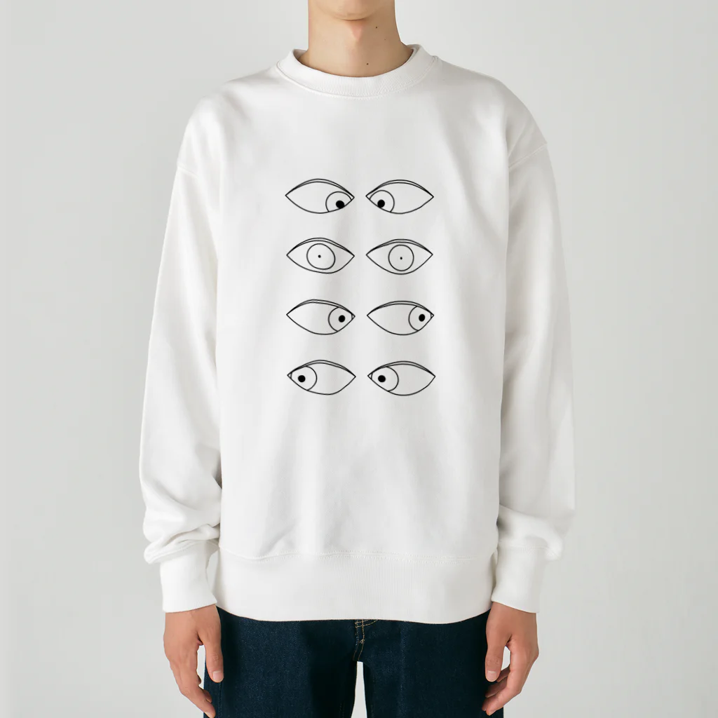 Zuckerの眼球偏位 Heavyweight Crew Neck Sweatshirt