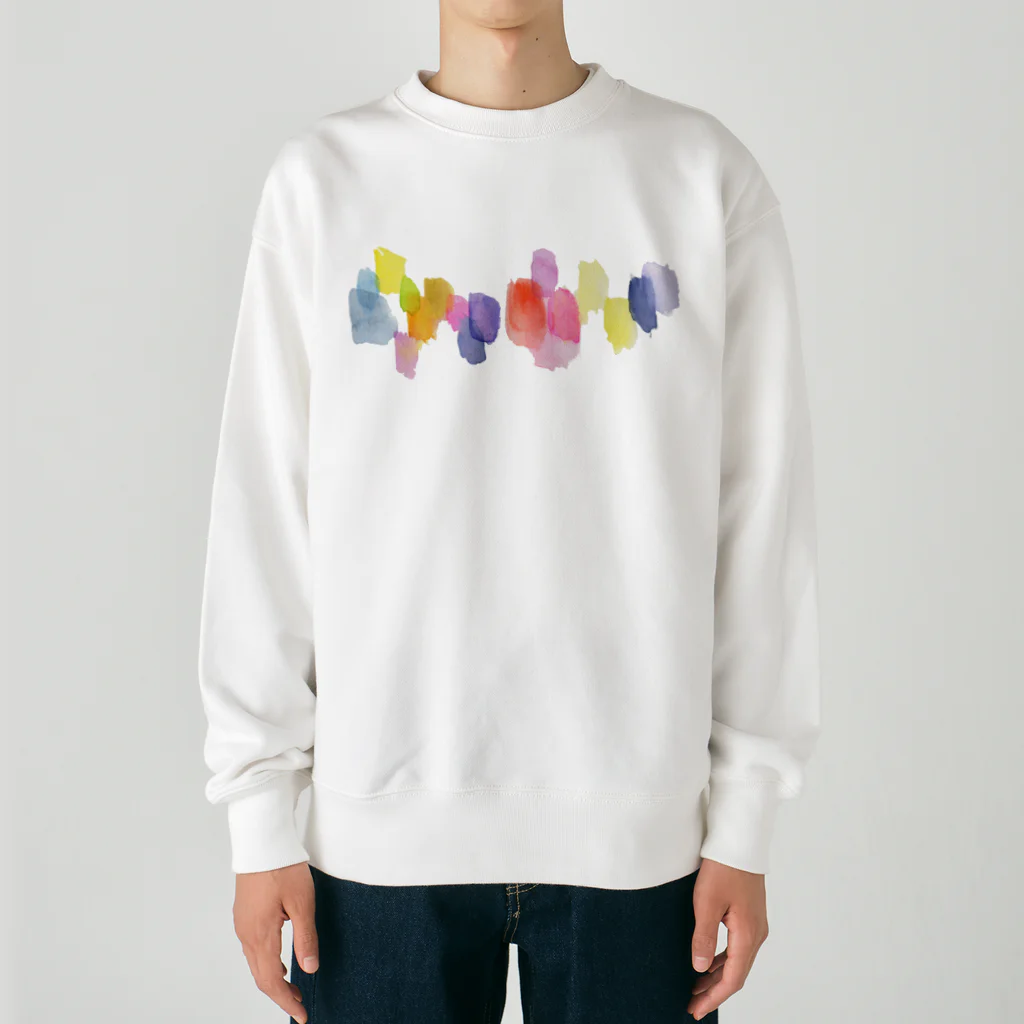 c5watercolorの水彩ペイント・カラフルその2 Heavyweight Crew Neck Sweatshirt