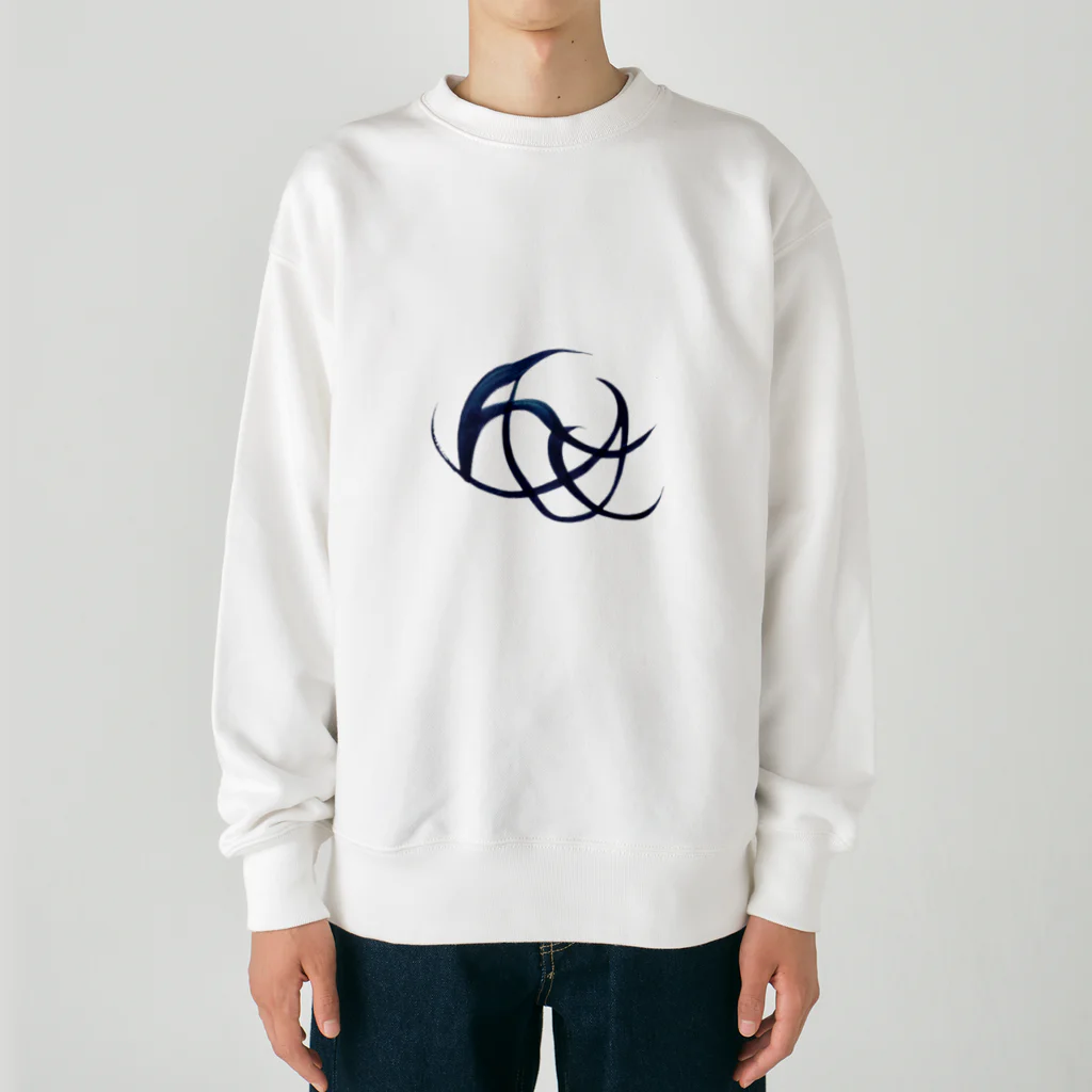 絵描きのシロウの海とサーフィン Heavyweight Crew Neck Sweatshirt