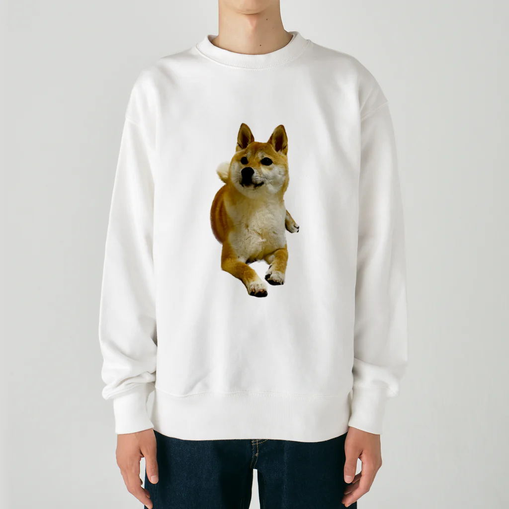 柴犬おかゆのグッズ販売店の柴犬おかゆ Heavyweight Crew Neck Sweatshirt