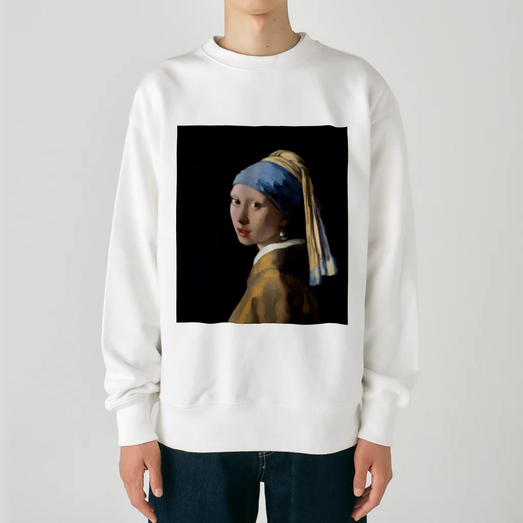 世界美術商店の真珠の耳飾りの少女 / Girl with a Pearl Earring ヘビーウェイトスウェット