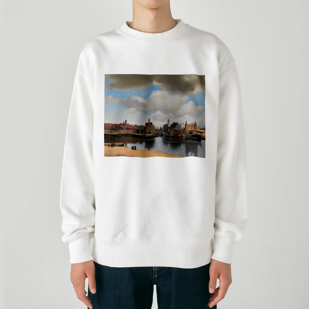 世界美術商店のデルフト眺望 / View of Delft Heavyweight Crew Neck Sweatshirt