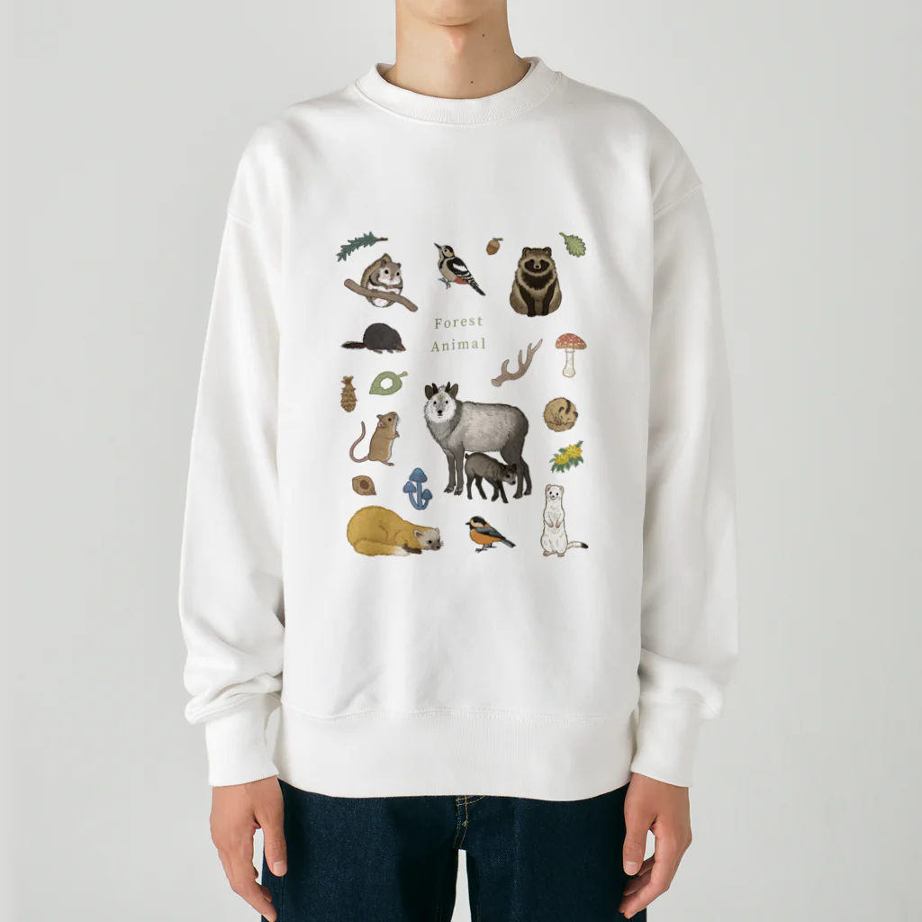 ちなきのこのForest Animal Heavyweight Crew Neck Sweatshirt