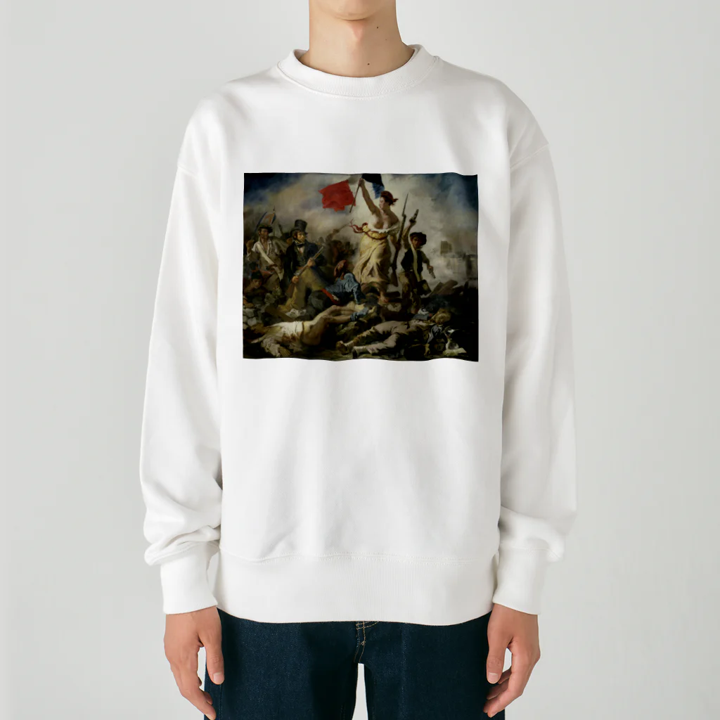 世界美術商店の民衆を導く自由の女神 / Liberty Leading the People Heavyweight Crew Neck Sweatshirt