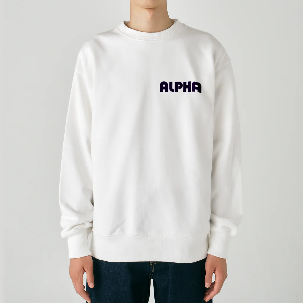 リジット・モータースポーツのALPHA紺-RIGID紺-TETRX紫 Heavyweight Crew Neck Sweatshirt