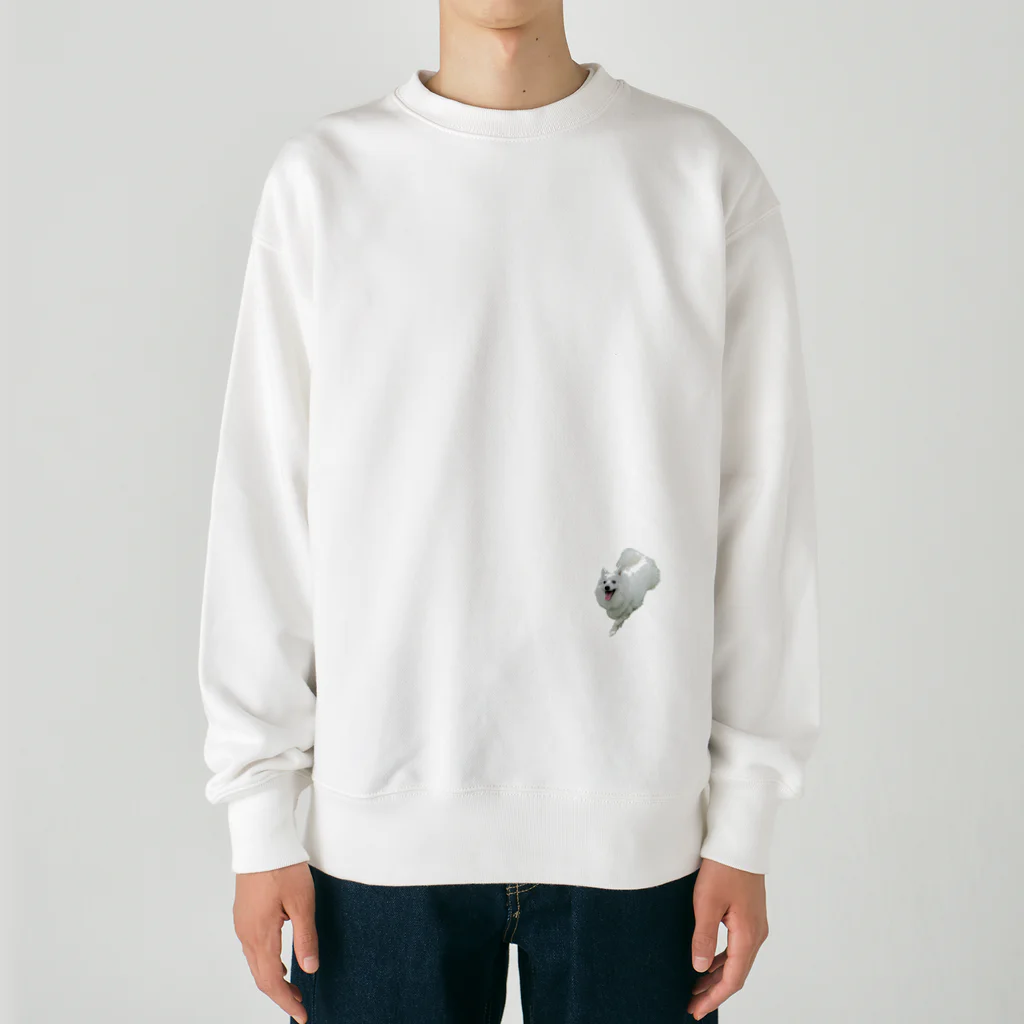 marospitzのしろいぬ Heavyweight Crew Neck Sweatshirt