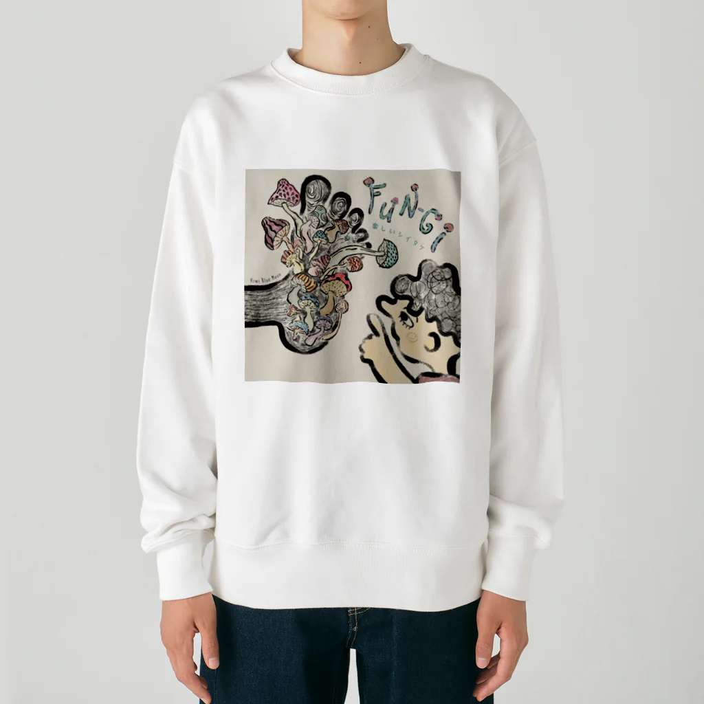 Once in a Kiwi Blue MoonのFun-gi (楽しいシイタケ) Heavyweight Crew Neck Sweatshirt