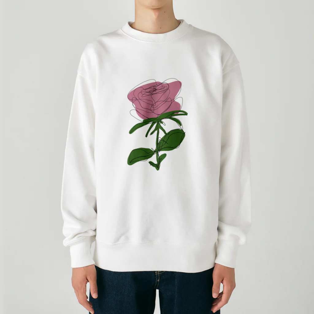 サラスシのmy ROSE ピンク Heavyweight Crew Neck Sweatshirt