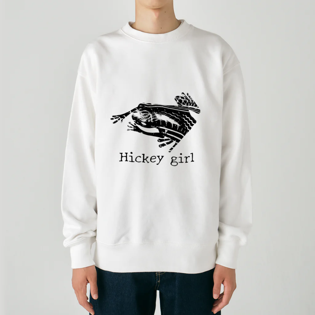 堕洒落のHickey girl（ヒキガエル） ヘビーウェイトスウェット