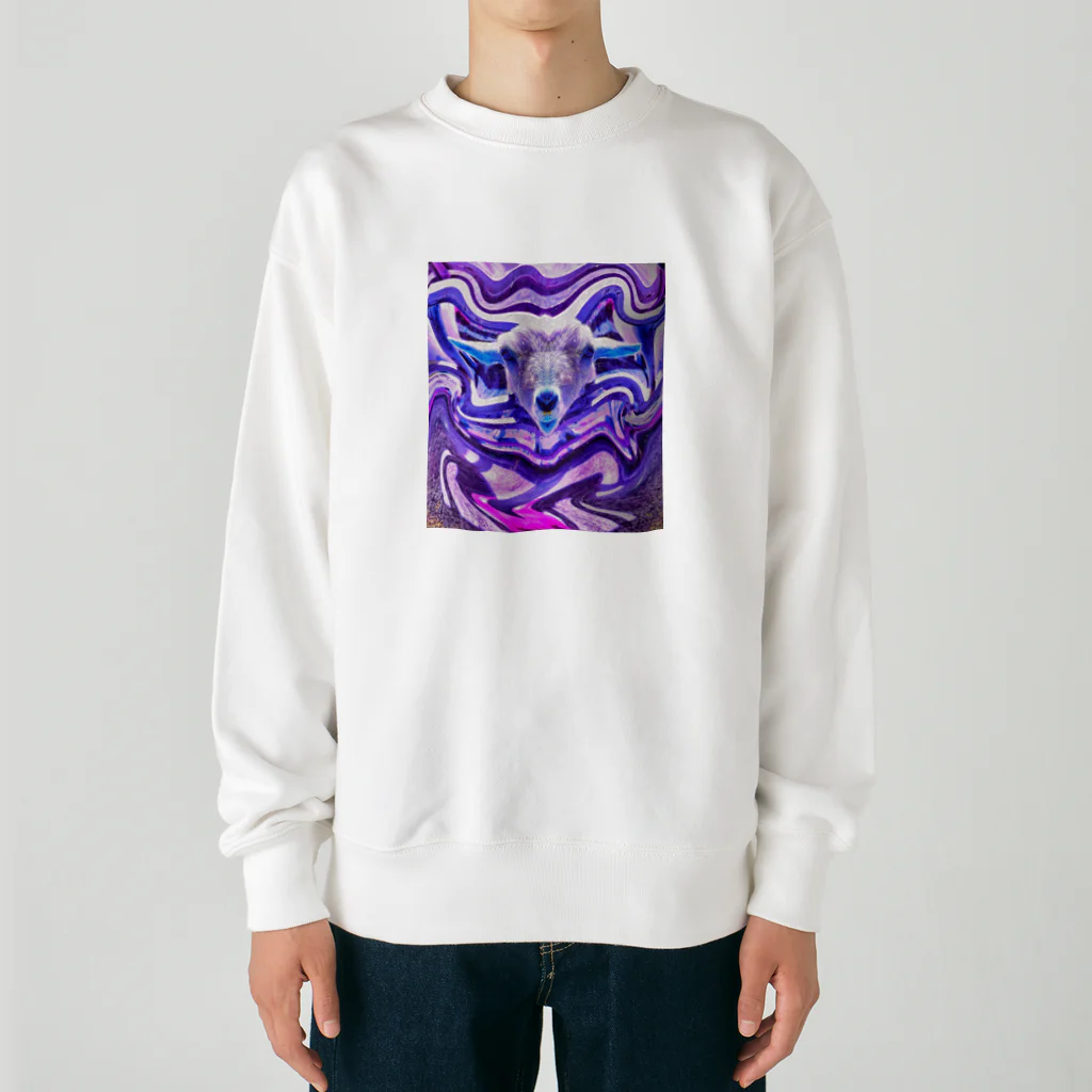 Bayside_BudsのPurple Sheep Heavyweight Crew Neck Sweatshirt