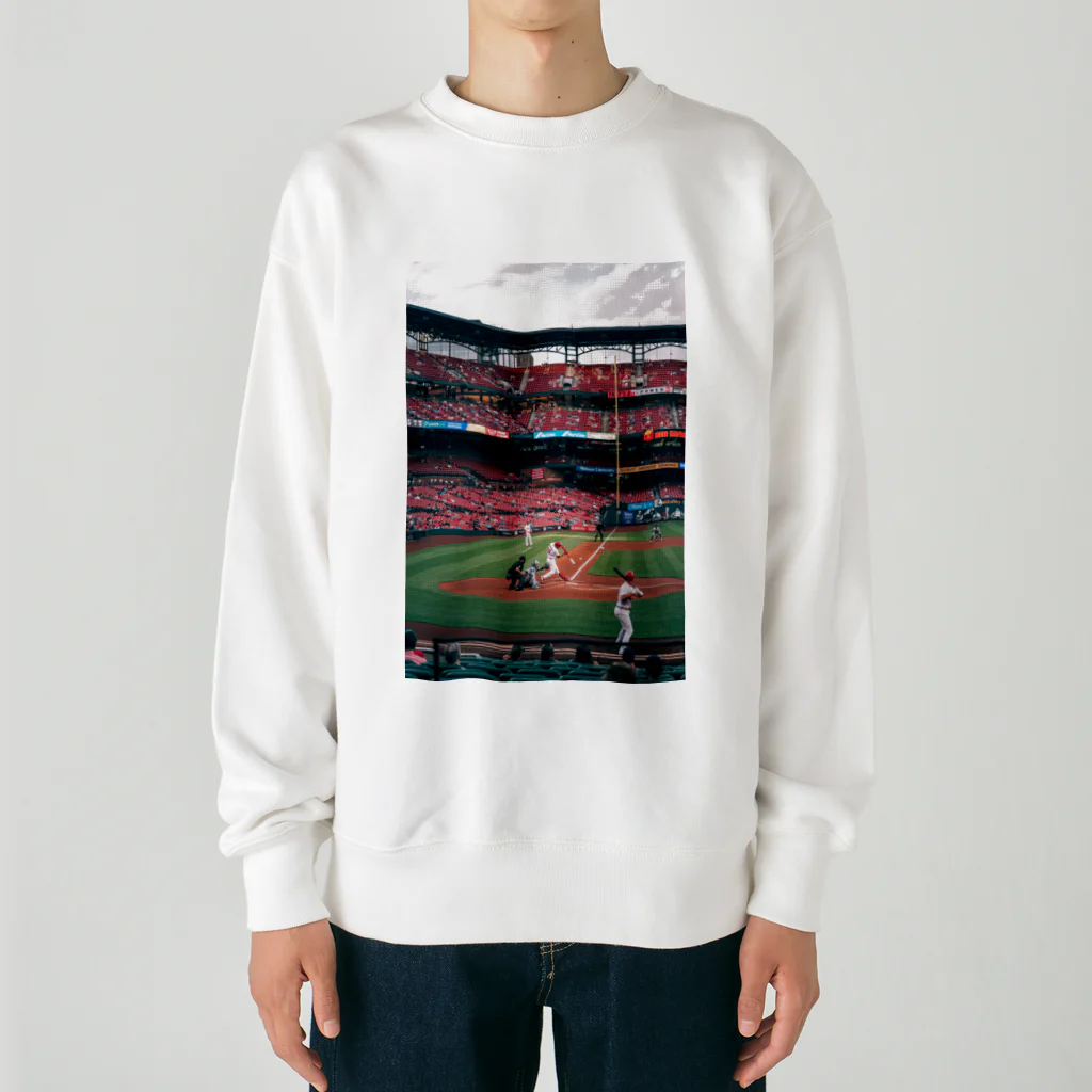 ラーメンマッスルショップのラーメンマッスル　メジャーリーグ⚾️ Heavyweight Crew Neck Sweatshirt