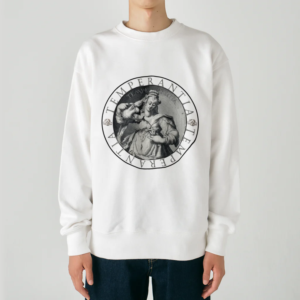 PALA's SHOP　cool、シュール、古風、和風、のTEMPERANTIA.（不変） Heavyweight Crew Neck Sweatshirt