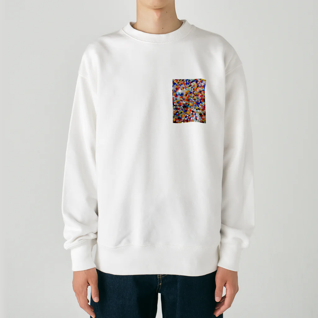 米農家の絵描きのガラス玉たち Heavyweight Crew Neck Sweatshirt