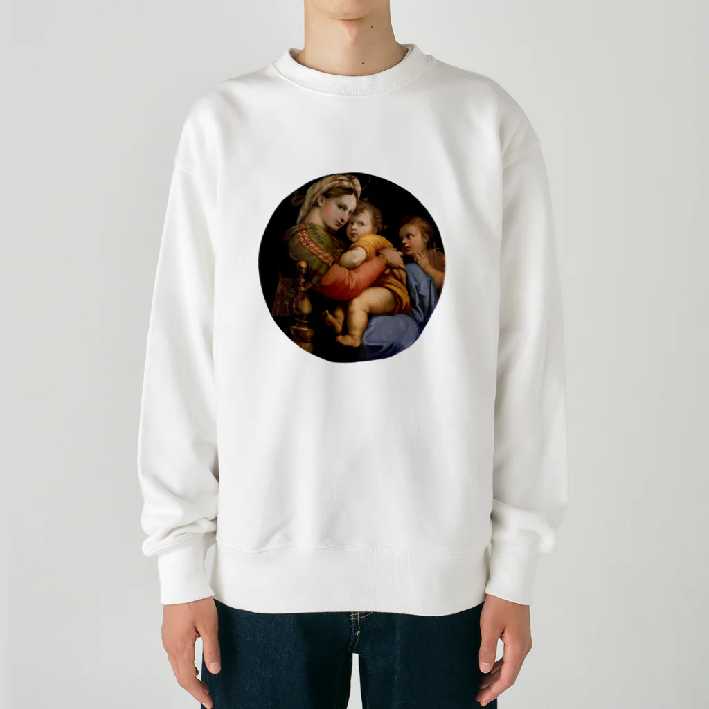 世界美術商店の小椅子の聖母 / Madonna della seggiola Heavyweight Crew Neck Sweatshirt