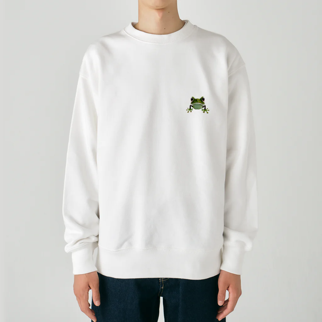 AI-assembleのワンポイントカエル Heavyweight Crew Neck Sweatshirt