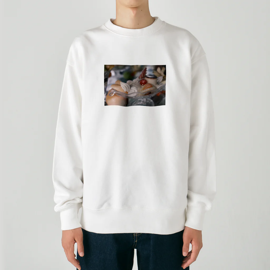 sacoccoの食品サンプル　プリンアラモード Heavyweight Crew Neck Sweatshirt