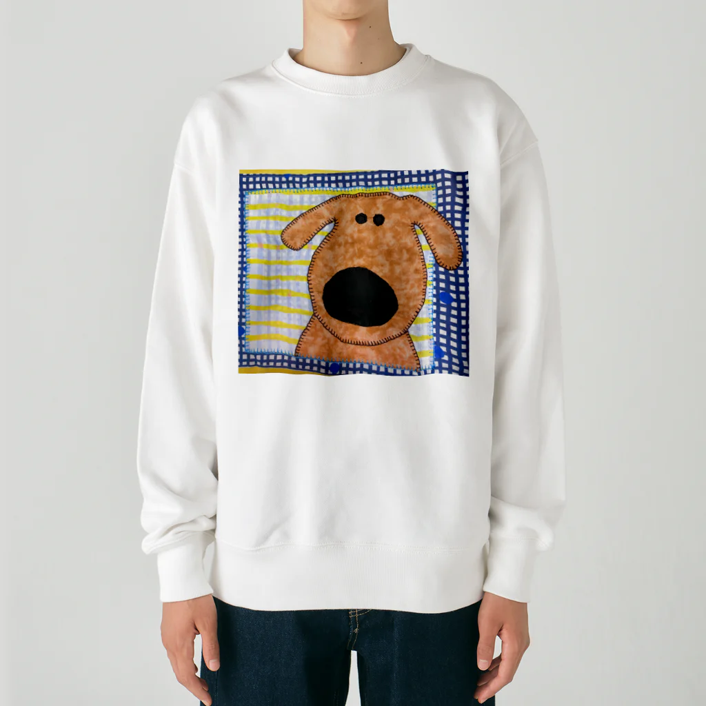 くろだまやさんのイエローラブラドールレトリバーどんたん Heavyweight Crew Neck Sweatshirt