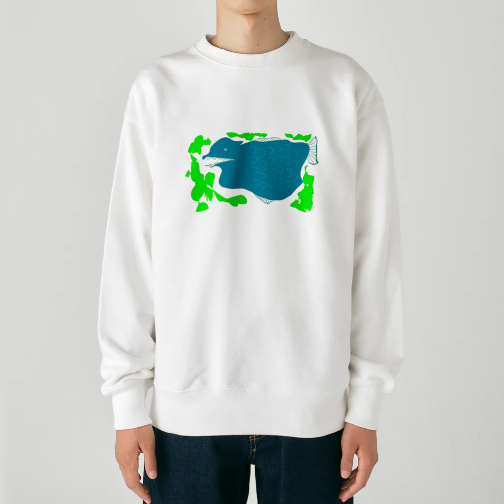 dot_exampleのさかな Heavyweight Crew Neck Sweatshirt