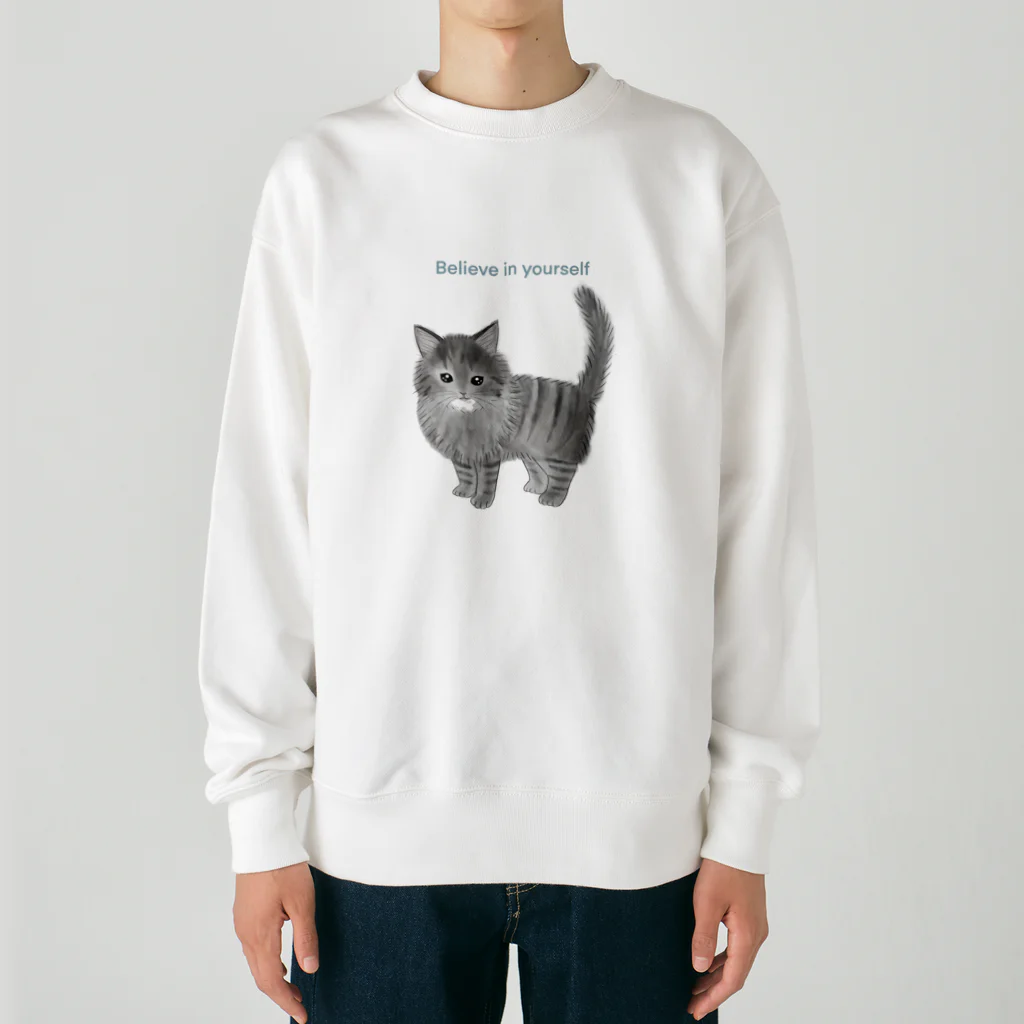 soraのノルウェージャンフォレストキャットのノエル Heavyweight Crew Neck Sweatshirt