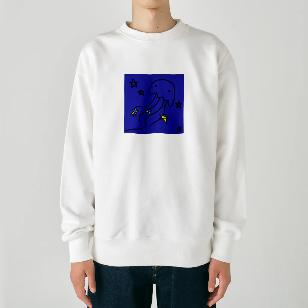 handmade asyouareの天の川クラゲ Heavyweight Crew Neck Sweatshirt