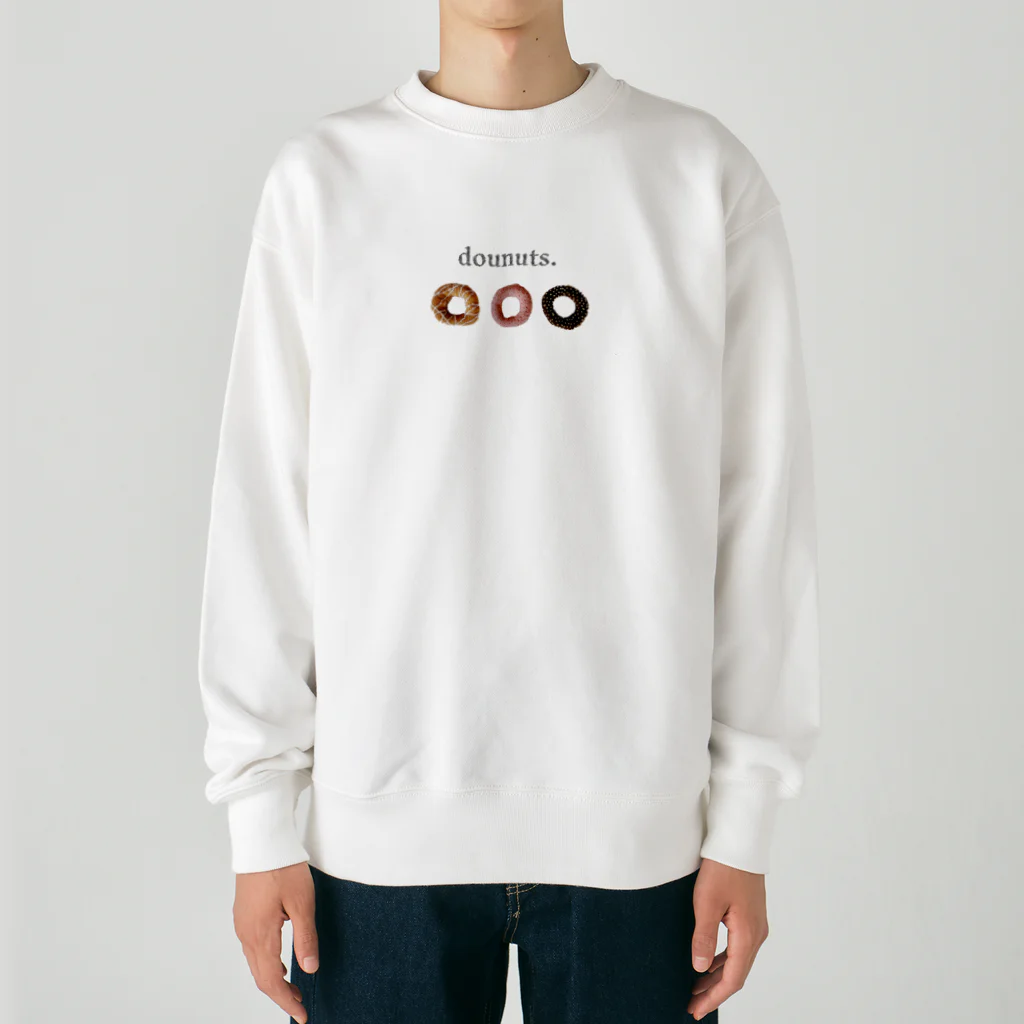 codomo no comonoのフェルトで作ったドーナツのアイテムたち Heavyweight Crew Neck Sweatshirt