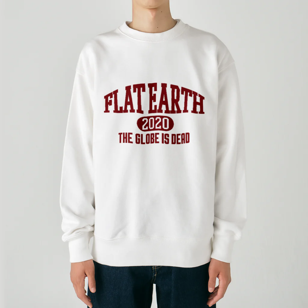 Mappila SHOPのカレッジ風［ネバダカラー］　フラットアース　FLATEARTH Heavyweight Crew Neck Sweatshirt