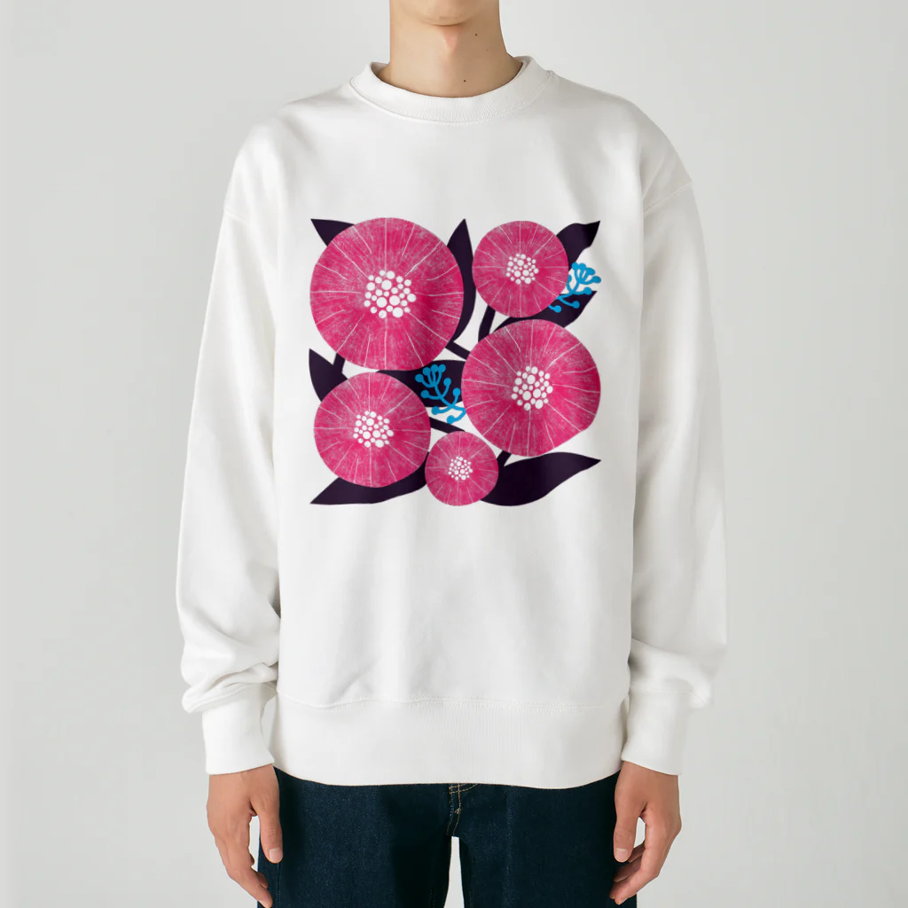 yucca-ticcaの花模様３ Heavyweight Crew Neck Sweatshirt