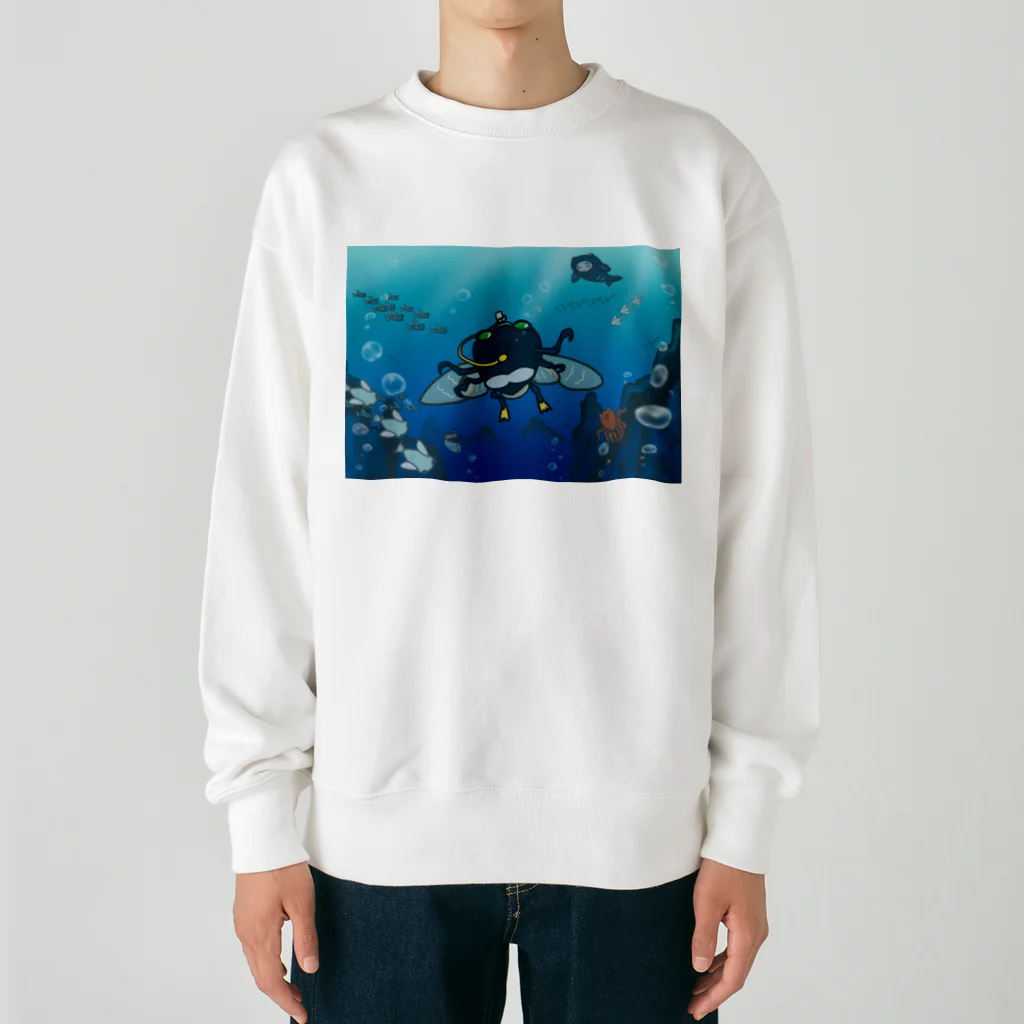 AtelierCharoiのセミマリン&海のなかまたち Heavyweight Crew Neck Sweatshirt