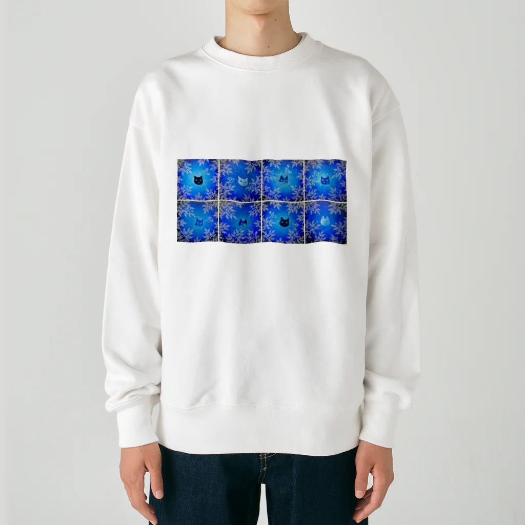 Caoli design shopの森の猫たち２ Heavyweight Crew Neck Sweatshirt