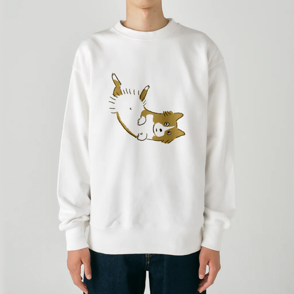 【お店】ボーダーコリーのモクのへそてんいぬ(薄茶) Heavyweight Crew Neck Sweatshirt