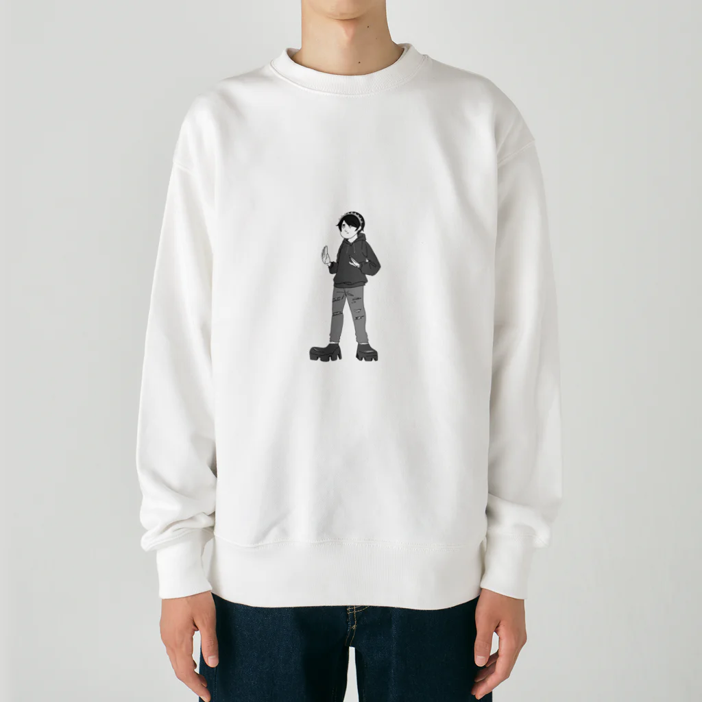 にんげんのただの人 Heavyweight Crew Neck Sweatshirt