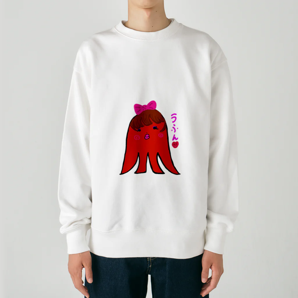 とんちゃんのお姉さんウィンちゃんとハートちゃん Heavyweight Crew Neck Sweatshirt