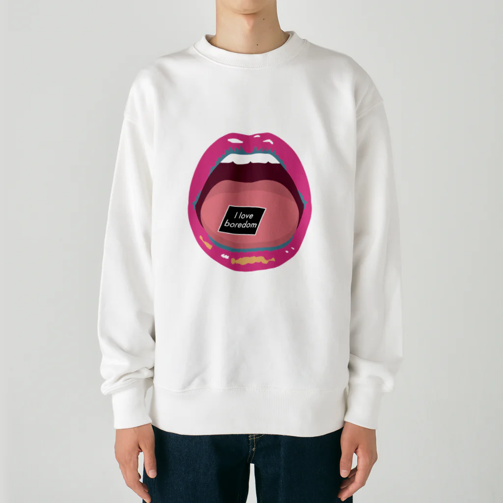 ゴトーアヒルのmouth & paper 退屈が大好きver. Heavyweight Crew Neck Sweatshirt