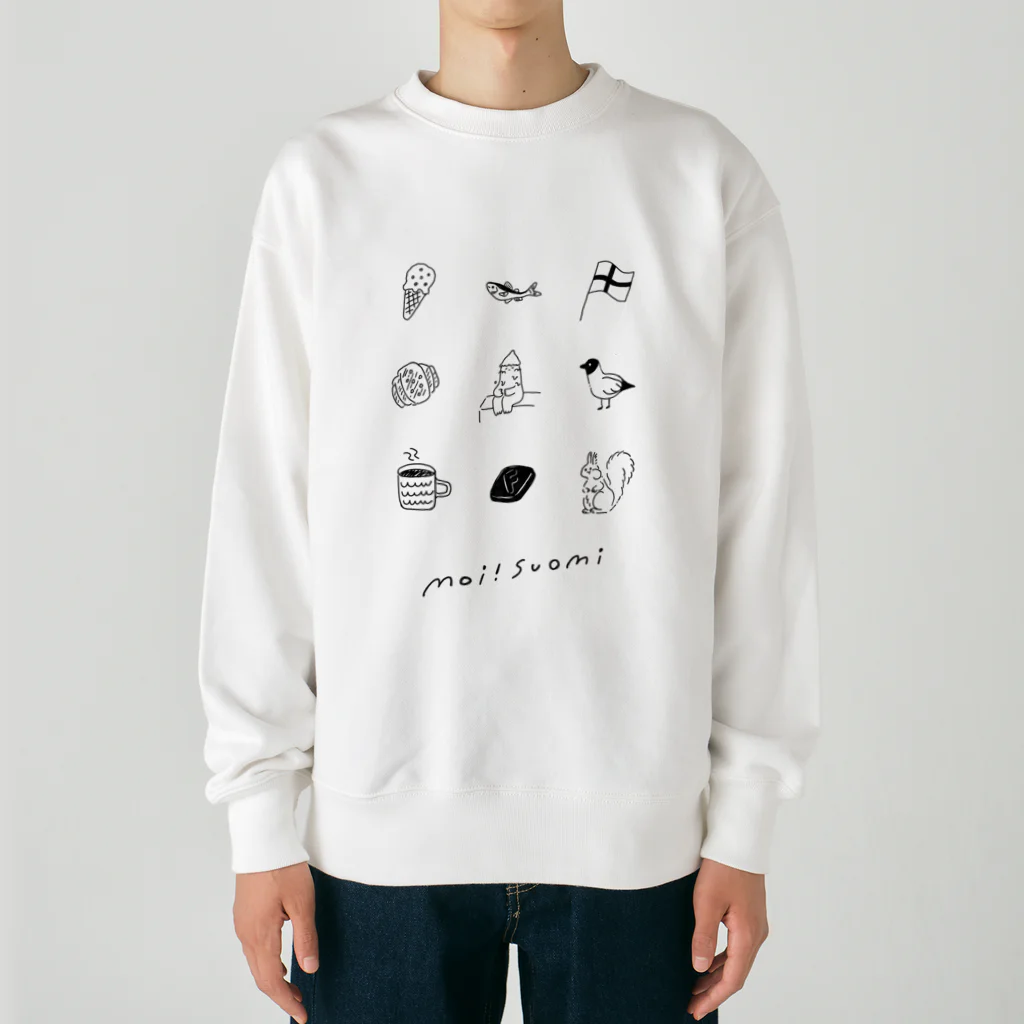 Lumikko KauppaのMoi! Suomi Heavyweight Crew Neck Sweatshirt