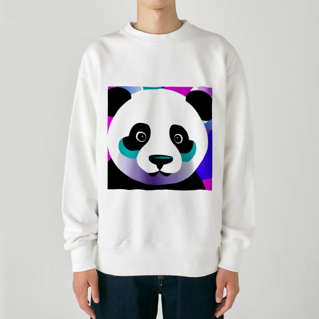 クリエイティブ・クリーチャーショップの蛍光ポップPANDA Heavyweight Crew Neck Sweatshirt