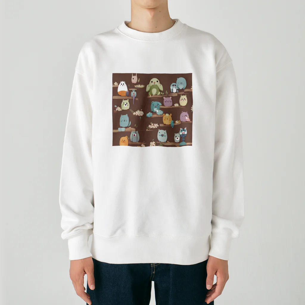 my-jpの不思議アニマルズ Heavyweight Crew Neck Sweatshirt