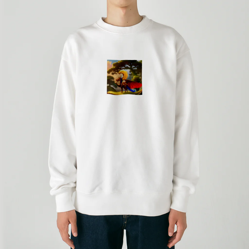 Wakuryuの八恩森の守り龍騎士団 Heavyweight Crew Neck Sweatshirt