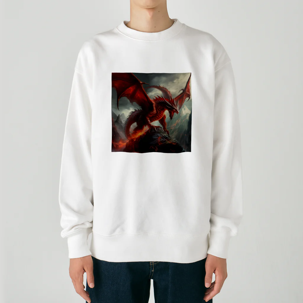 yoshi197822の古代の火竜 Heavyweight Crew Neck Sweatshirt